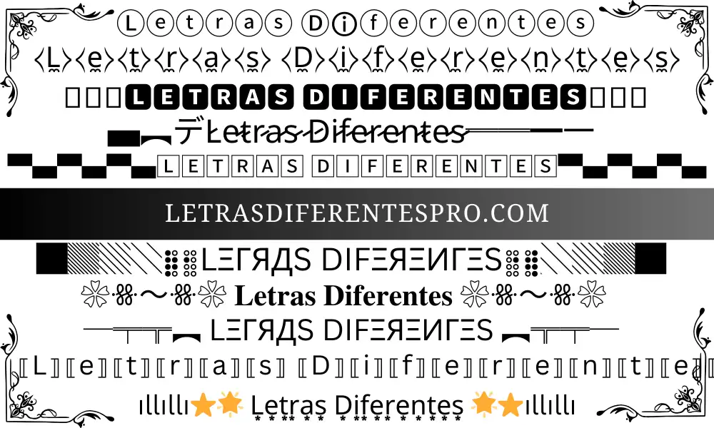 Tipos-De-Letras-Diferentes letras-diferentes